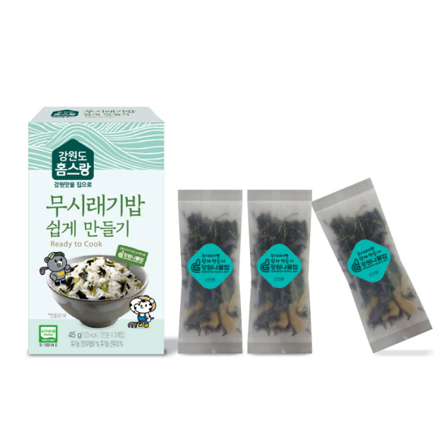 무시래기밥 쉽게만들기 45g(2인분 x 3개입)