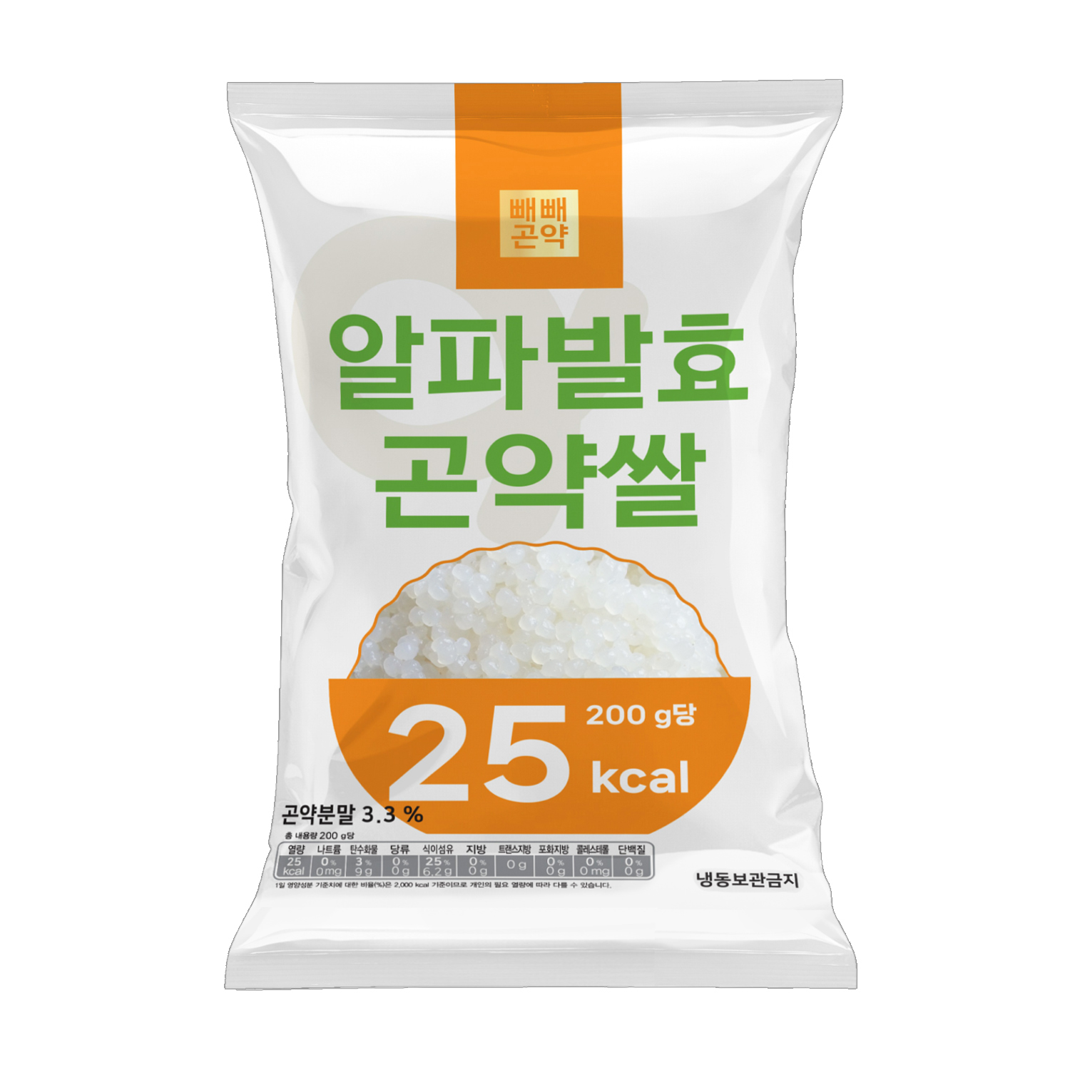 빼빼곤약 알파곤약쌀 200g 20팩